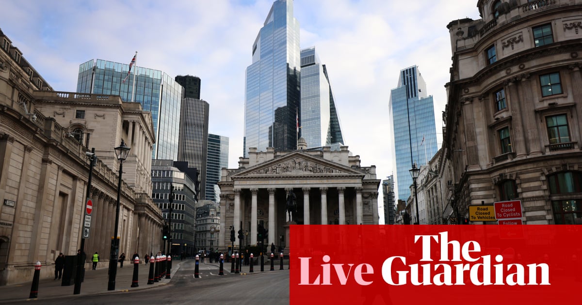 UK sells £1bn of bonds on most expensive terms since 2004 – business live | Business